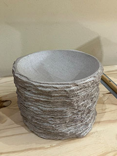 Indiana Limestone - Kerf and Brake Dish