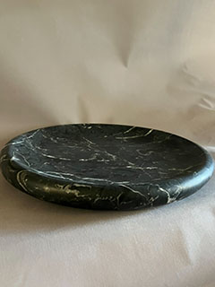 13.5" Black Marble Dish
