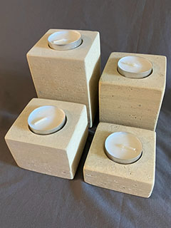 Travertine Tealight Votives
