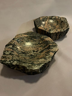8” Rainbow Granite Sister Bowls