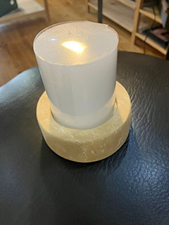 2.5” Minnesota Limestone Candle Holder