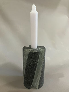 Spiral Granite Votive