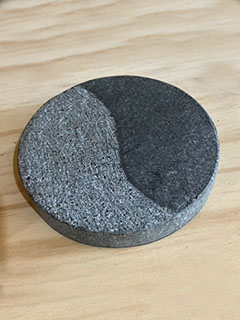 Virginia Granite Ying Yang Coaster